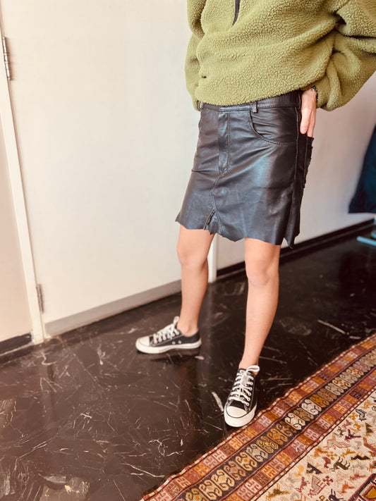 Mini Leather Skirt