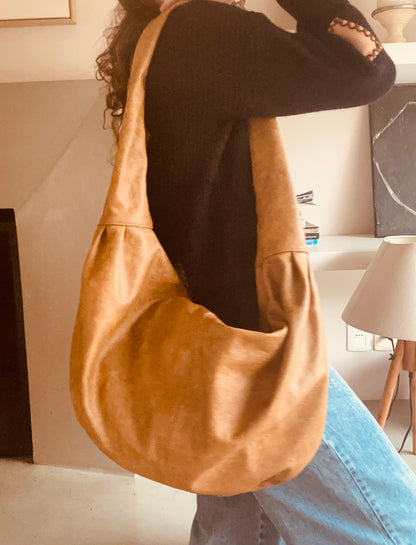 Maxi Moon bag Camel