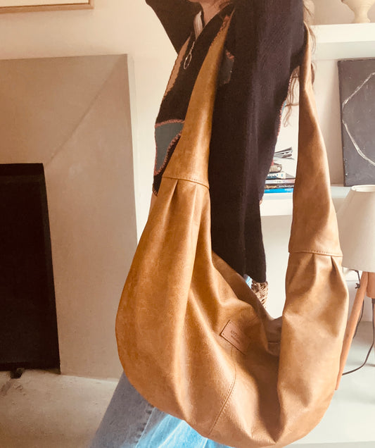 Maxi Moon bag Camel