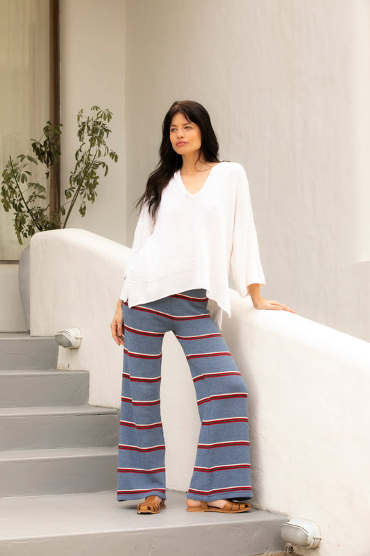 Stripe tejido pant