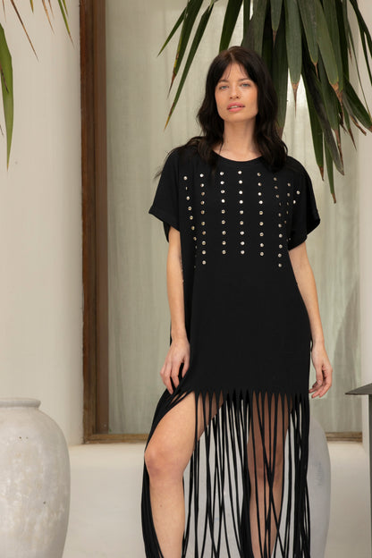 Mango cotton dress - Negro