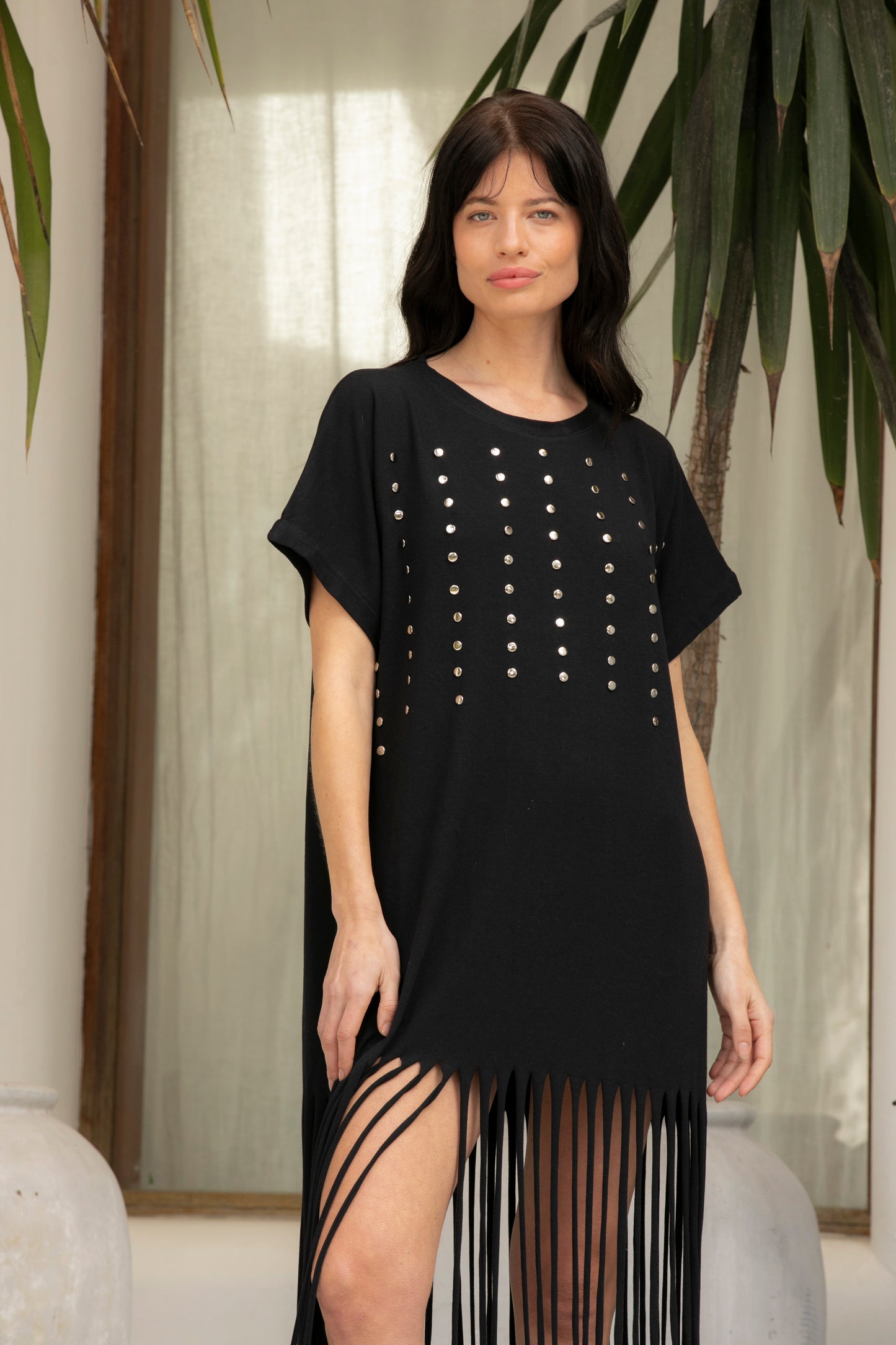 Mango cotton dress - Negro