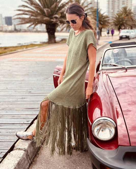 Olive motion dress