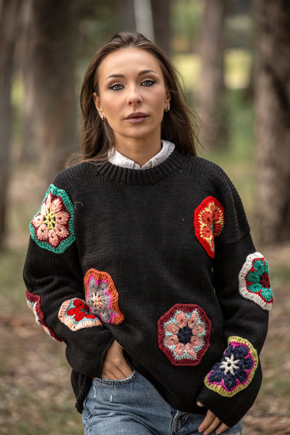 Wool Crochet Sweater