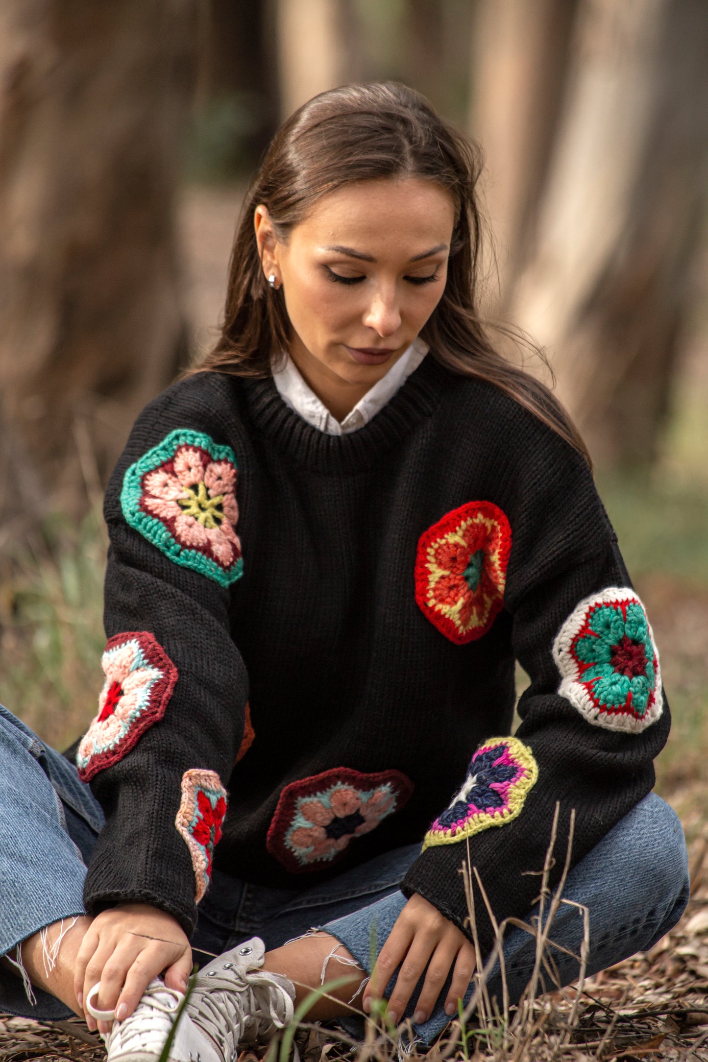 Wool Crochet Sweater